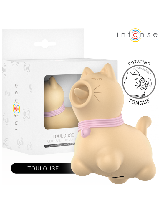 INTENSE ESTIMULADOR PUPPY LENGUA ROTADORA 360º PARA CLITORIS AMARILLO